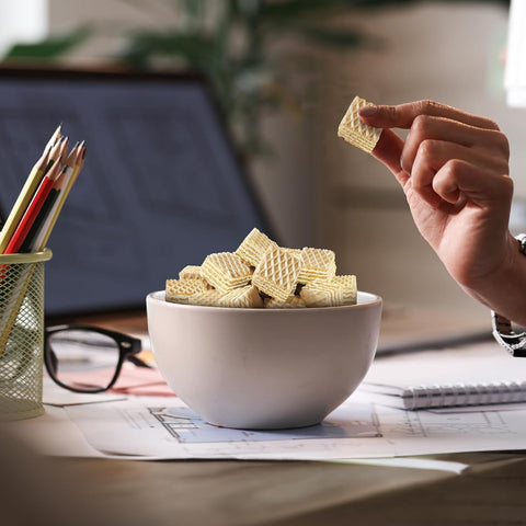 Snack Break - Bite-Sized Vanilla Wafers 8.11 oz - Ideal for Snacking - Perfect Pairing with Coffee and Tea - Crunchy Snack Delight (Pack of 6)