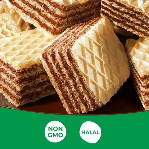 Snack Break - Bite-Sized Hazelnut Wafers 8.11 oz - Ideal for Snacking - Perfect Pairing with Coffee and Tea - Crunchy Snack Delight (Pack of 6)