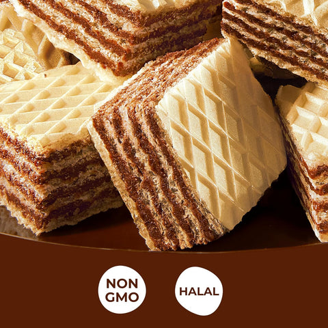 Snack Break - Bite-Sized Chocolate Wafers 8.11 oz - Ideal for Snacking - Perfect Pairing with Coffee and Tea - Crunchy Snack Delight (Pack of 6)