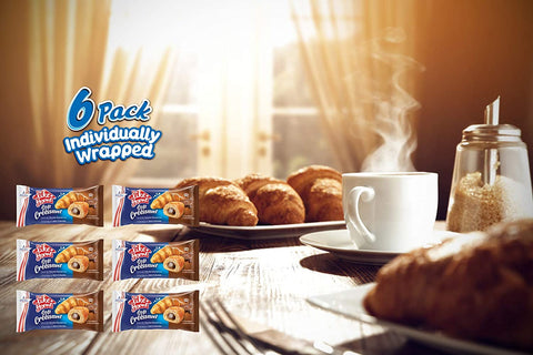Soft Croissant with Chocolate (Individually Wrapped, Pack of 6)