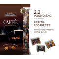 Maestro Massimo Assorted Coffee Hard Candy - 3 Flavors Espresso, Macchiato, Cappuccino | 2.2 lb Bulk Bag, 3mg Caffeine E