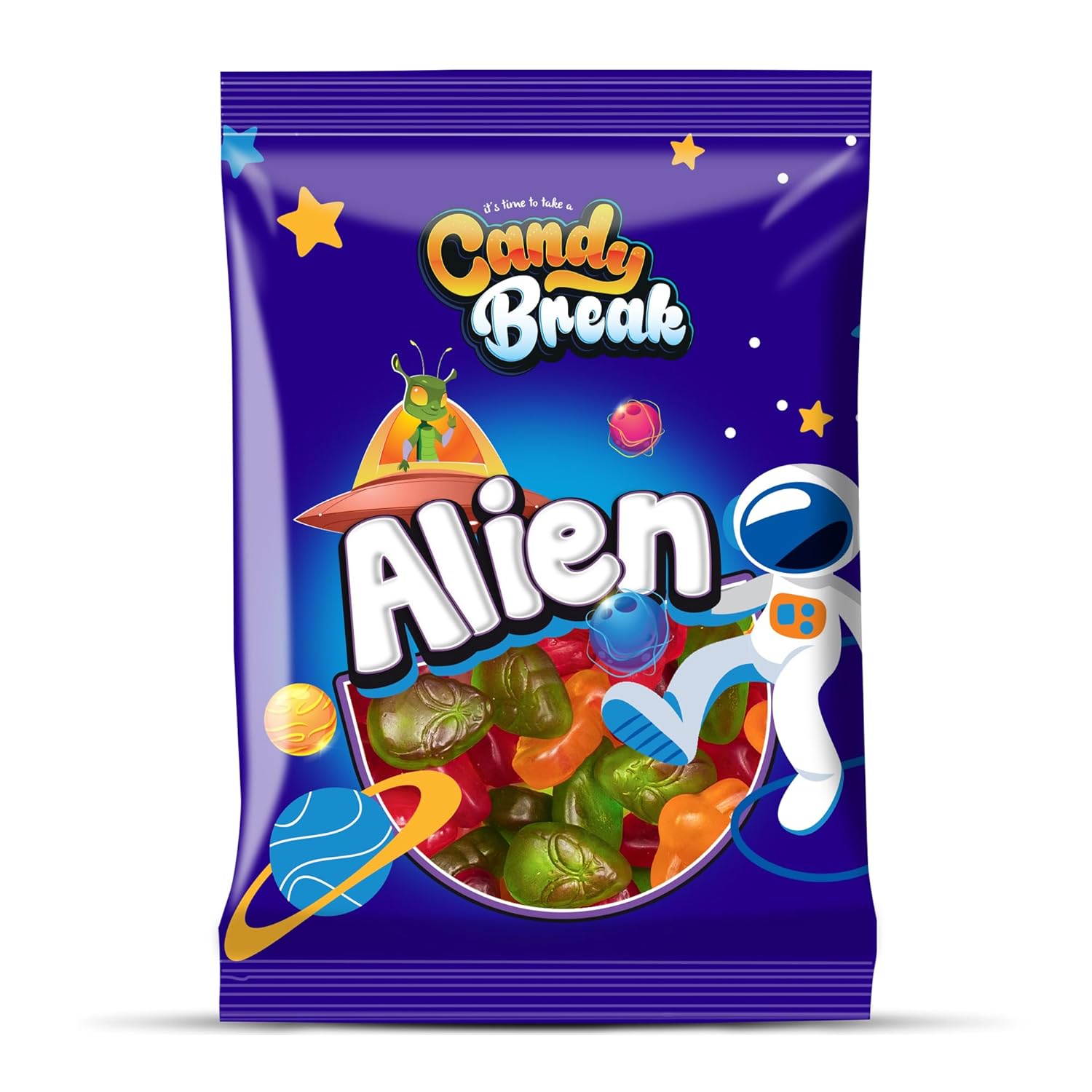 Candy Break Alien Mystery Gummy Candy - Individually Wrapped Share Siz ...