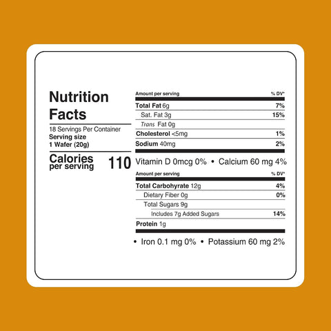 Fiorella Crunch White Chocolate Wafer Cookies | 18 Individually Wrapped Crispy Thin Wafers with Hazelnut Cream Filling |