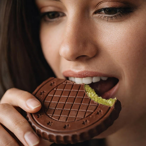 Fiorella Dubai Style Milk Chocolate Pistachio Bars, Filled Chocolate With Pistachio Butter & Crispy Kadayif, Individually Wrapped Chocolate Snacks, 18 Pack