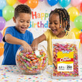 Toffix, Fruit Chews, Center-Filled Soft Fruit Chews Candy Individually Wrapped Snacks, Orange, Strawberry, Pineapple, Wa