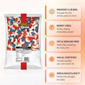 Candy Break Strawberry & Blue Raspberry Rings Bulk Gummies - 5 lbs Bag