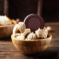 Fiorella Crunch Dark Chocolate Wafer Cookies, 18 Count, Chocolate Covered Crispy Thin Wafers with Layers of Orange Cream