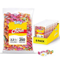 Toffix, Fruit Chews, Center-Filled Soft Fruit Chews Candy Individually Wrapped Snacks, Orange, Strawberry, Pineapple, Wa