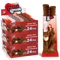Snack Break Hazelnut Wafer Rolls, Cocoa Coated Crispy Rolled Wafer Cookies with Hazelnut Cream Filling, Individually Wra