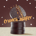 Fiorella Crunch Dark Chocolate Wafer Cookies, 18 Count, Chocolate Covered Crispy Thin Wafers with Layers of Orange Cream
