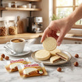 Fiorella Crunch White Chocolate Wafer Cookies | 18 Individually Wrapped Crispy Thin Wafers with Hazelnut Cream Filling |