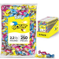 Toffix Sour Chews, Center-Filled Soft Chewy Candy, 250 Pieces of Individually Wrapped Snacks for Kids & Adults, Strawber