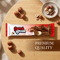 Snack Break Hazelnut Wafer Rolls, Cocoa Coated Crispy Rolled Wafer Cookies with Hazelnut Cream Filling, Individually Wra