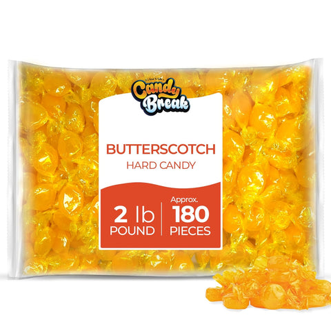 Butterscotch Hard Candy by Arcor - Individually Wrapped, 150 Count in Each Bulk Bag, Sweet Treats for Parties, Holidays & Office, Snacks for Adults & Kids