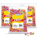 Toffix, Fruit Chews, Center-Filled Soft Fruit Chews Candy Individually Wrapped Snacks, Orange, Strawberry, Pineapple, Wa