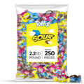 Toffix Sour Chews, Center-Filled Soft Chewy Candy, 250 Pieces of Individually Wrapped Snacks for Kids & Adults, Strawber
