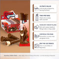 Snack Break Hazelnut Wafer Rolls, Cocoa Coated Crispy Rolled Wafer Cookies with Hazelnut Cream Filling, Individually Wra