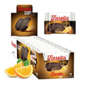 Fiorella Crunch Dark Chocolate Wafer Cookies, 18 Count, Chocolate Covered Crispy Thin Wafers with Layers of Orange Cream