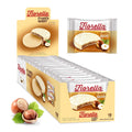 Fiorella Crunch White Chocolate Wafer Cookies | 18 Individually Wrapped Crispy Thin Wafers with Hazelnut Cream Filling |