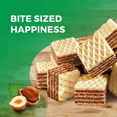 Snack Break - Bite-Sized Hazelnut Wafers 8.11 oz - Ideal for Snacking - Perfect Pairing with Coffee and Tea - Crunchy Snack Delight (Pack of 6)