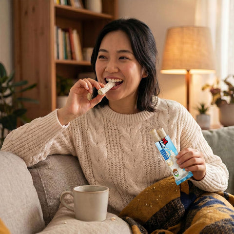 Snack Break Coconut Wafer Rolls, Crispy Rolled Wafer Cookies with Coconut Coating, Individually Wrapped On-the-Go Snack,