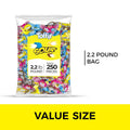 Toffix Sour Chews, Center-Filled Soft Chewy Candy, 250 Pieces of Individually Wrapped Snacks for Kids & Adults, Strawber
