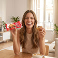 Like Home XL Chocolate Hazelnut Cream Filled Soft Croissant, Breakfast Pastry for Kids and Adults, Ready to Eat On the G