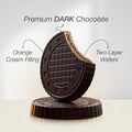 Fiorella Crunch Dark Chocolate Wafer Cookies, 18 Count, Chocolate Covered Crispy Thin Wafers with Layers of Orange Cream