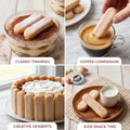 Maestro Massimo Savoiardi Original Italian Ladyfingers, Product of Italy, Premium Lady Fingers Snack, Italian Cookies fo