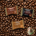 Maestro Massimo Assorted Coffee Hard Candy - 3 Flavors Espresso, Macchiato, Cappuccino | 2.2 lb Bulk Bag, 3mg Caffeine E