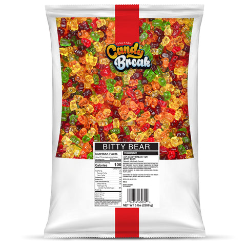 Candy Break Bitty Bear Bulk Gummies - 5 lbs Bag